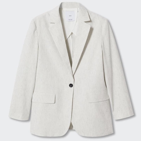 MANGO pinstriped blazer - Picture 2 of 8